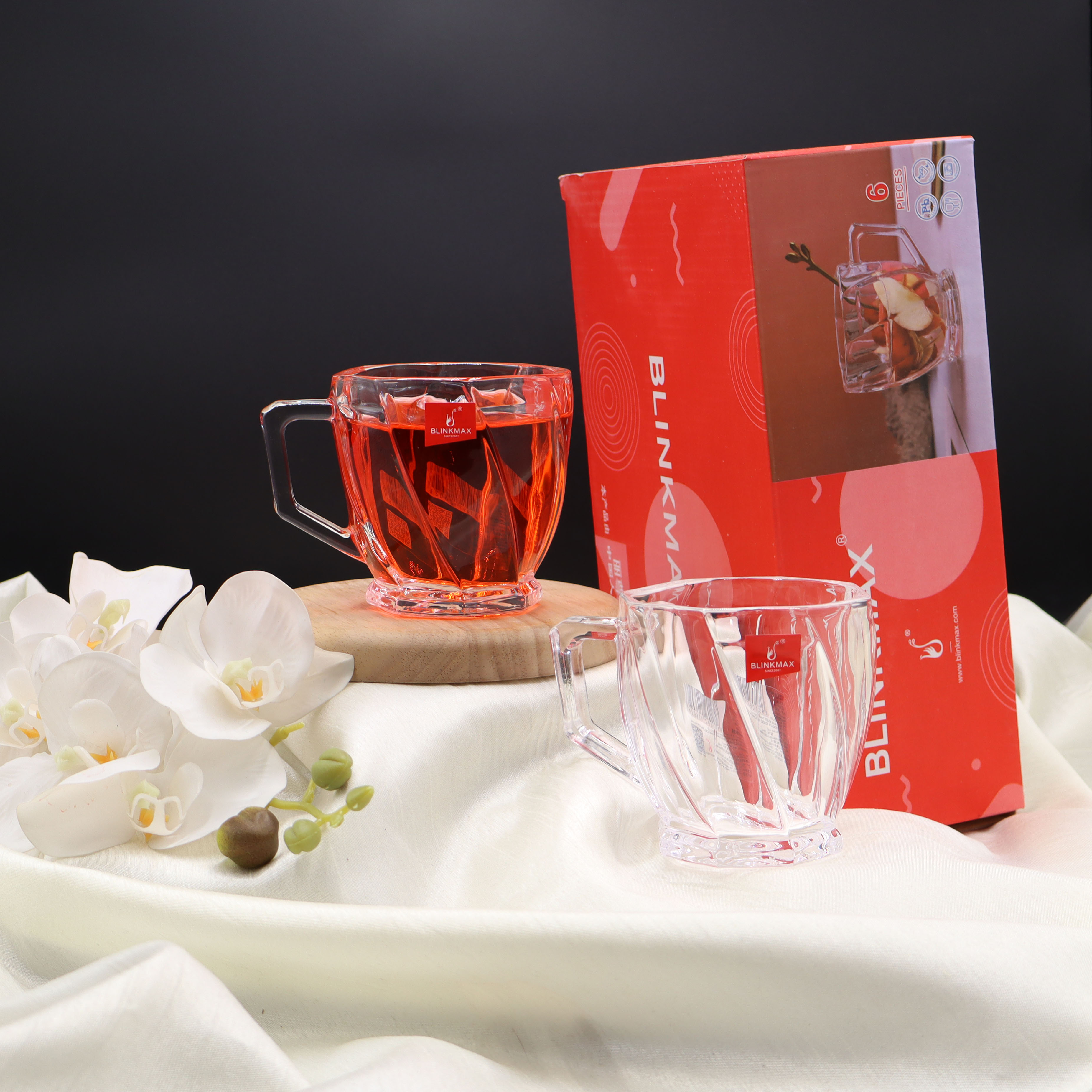 فنجان بلینک مکس مدل اسکویر KTZB125 بسته 6 عددی