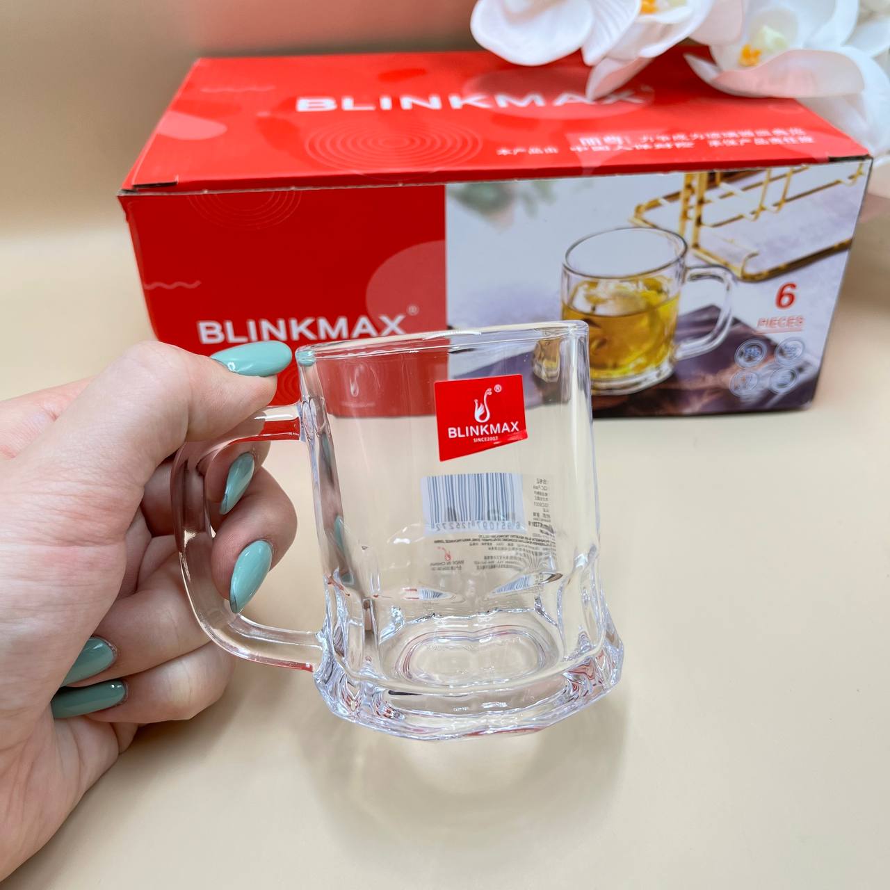 فنجان بلینک مکس مدل عینکی کد 119 بسته 6 عددی