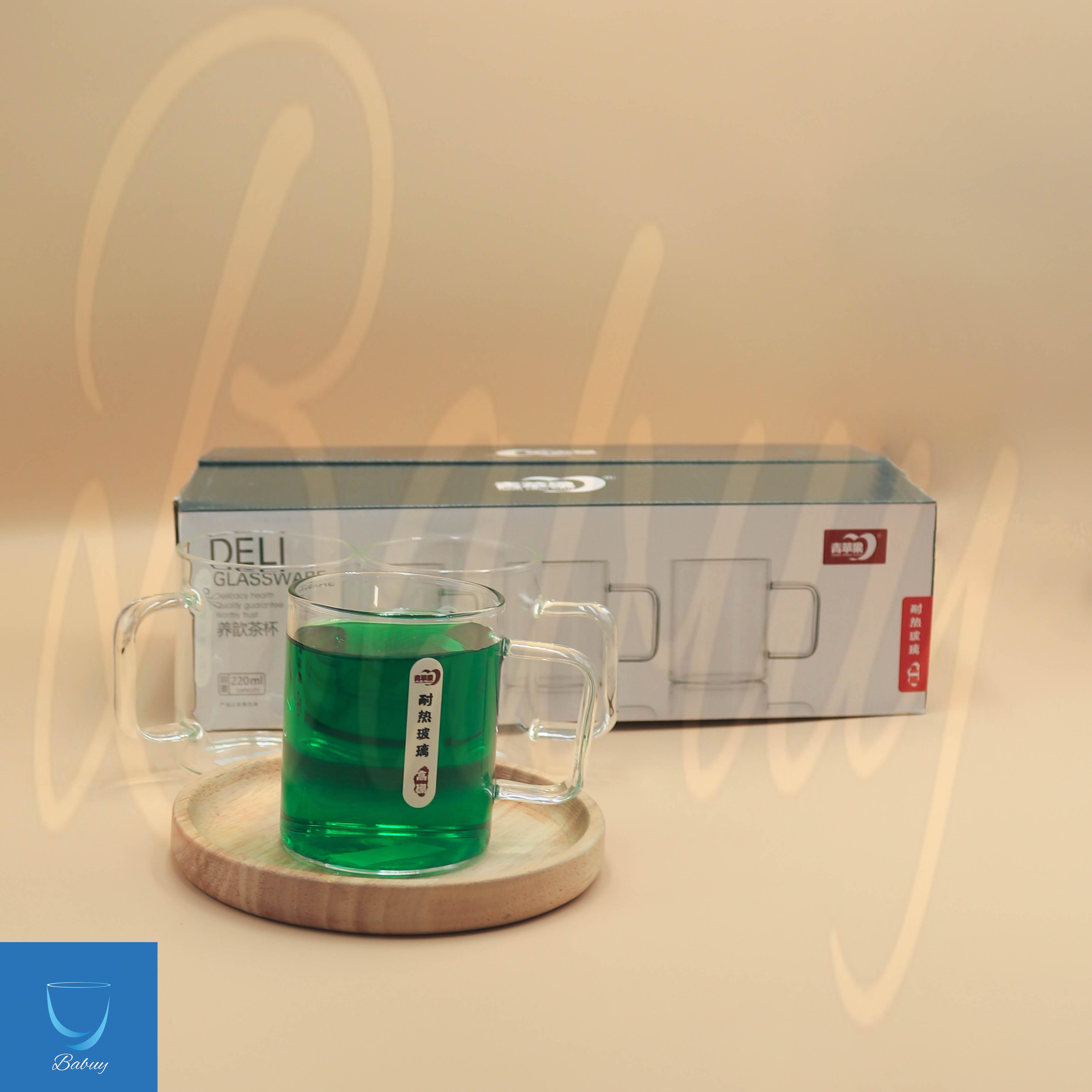 لیوان دلی پیرکس حجم 220ml شش عددی