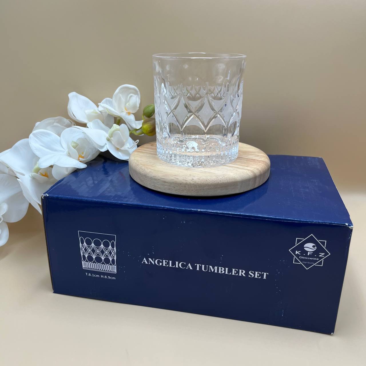 نیم لیوان مدل آنجلیکا برند کی اف زد شش عددی